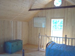 The second floor beside the stairs